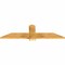 Ekena Millwork Eugene Rough Sawn Timber Gable Bracket, Western Red Cedar, 60"W x 17"H x 2"D x 6"F, 7/12 Pitch GBW060X17X0206EUG00RWR - alternate 3